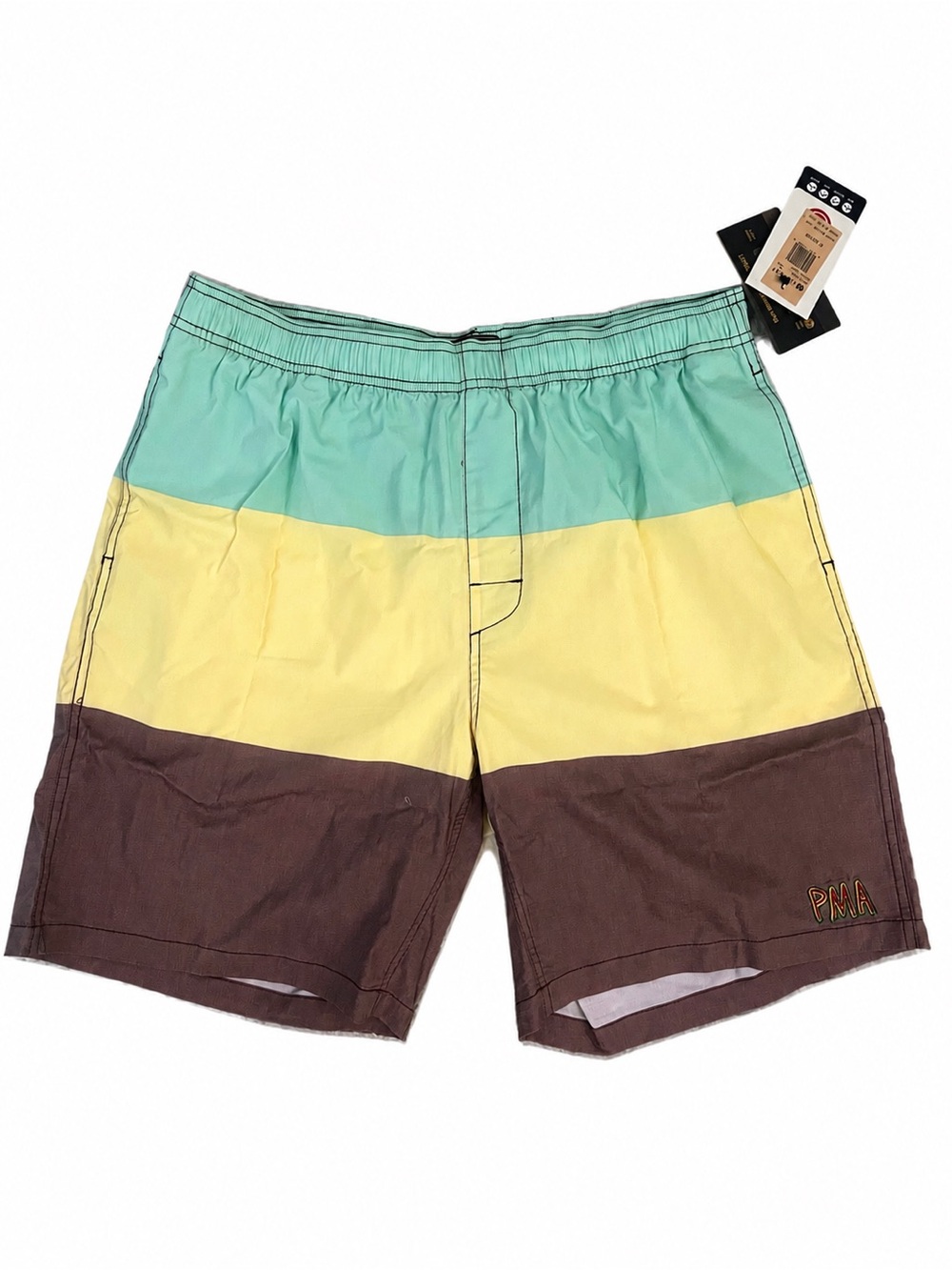 Element Skate Men’s Extra Large Striped XL Men’s Rasta Revival Swim Trunks NEW